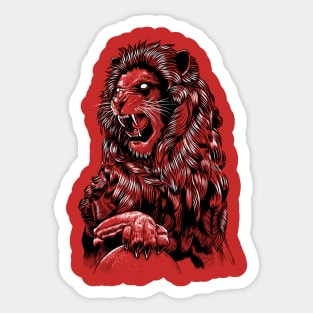 Majestic lion Sticker